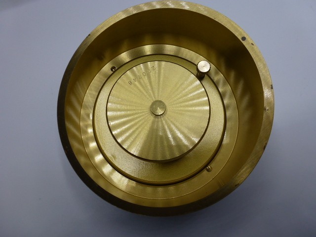 FRED of PARIS Joaillier Collection DESK Clock SILVER AND GOLD W/Box FORCE 10