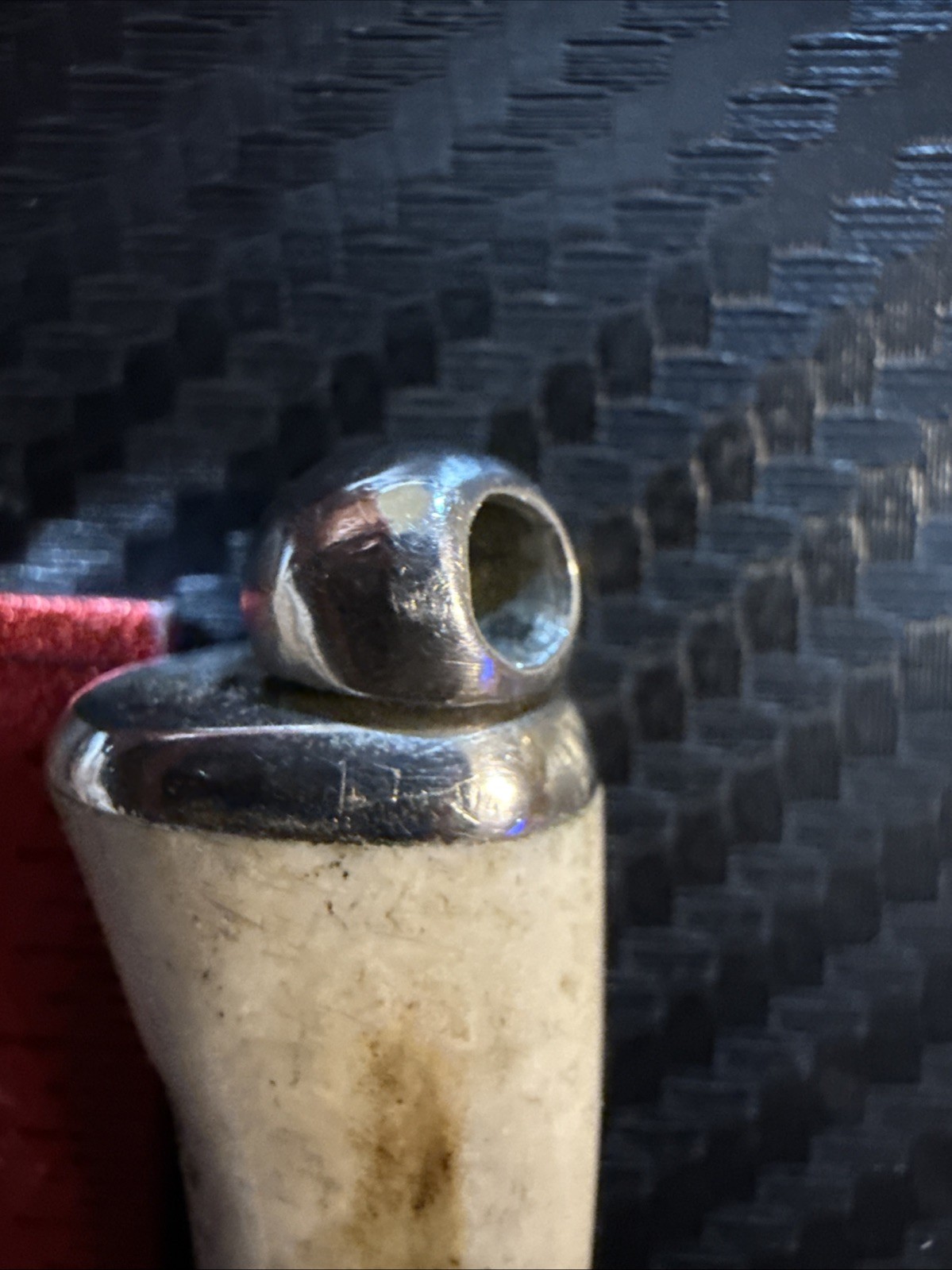 Vintage Stag Handle Straight Blade Knife Used with Free Shipping