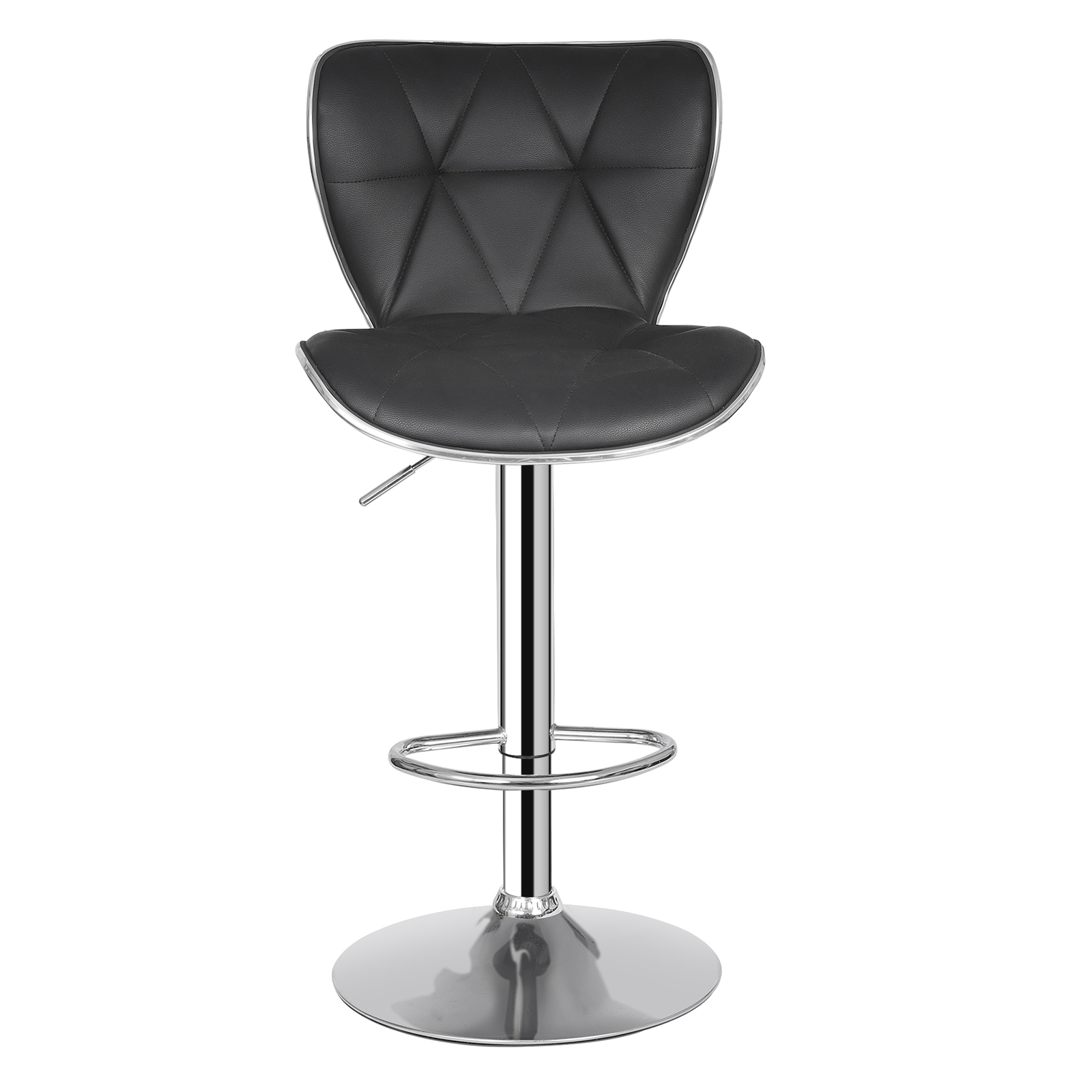 Set of 4 Swivel Bar Stools w/Shell Back Ajustable Height Footrest Design Home