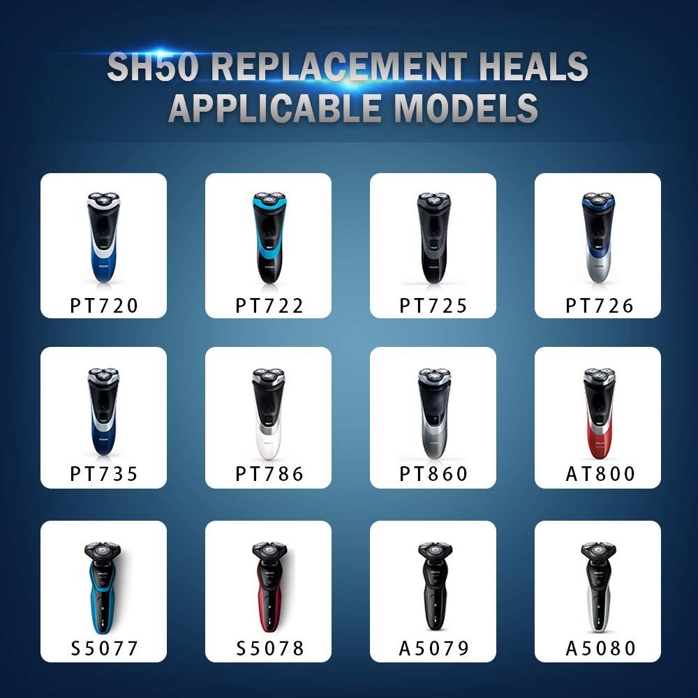 Philips Norelco SH50 Shaving Heads Replacement Shaver Series 5000
