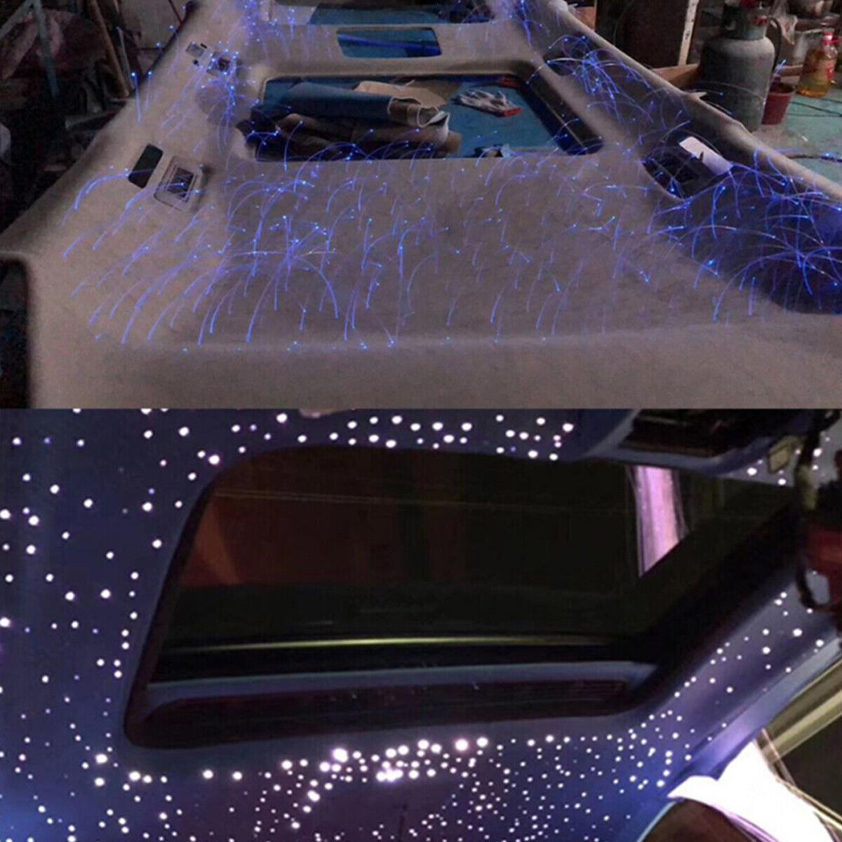500pcs Home Car Headliner Star Light kit Roof Twinkle Ceiling Lights Fiber Optic