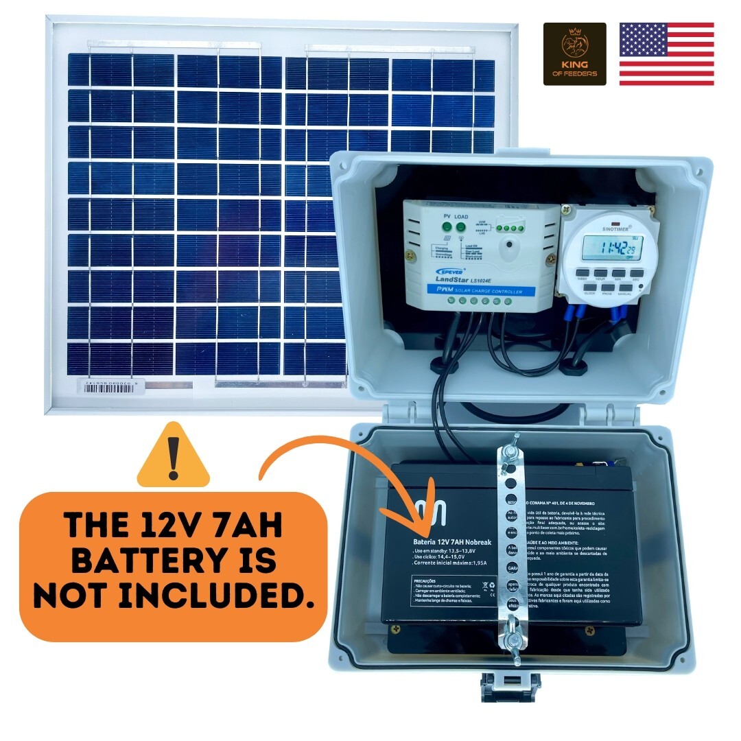 Solar Automatic Feeder with Y Splitter – Dual Feeding System for Farms