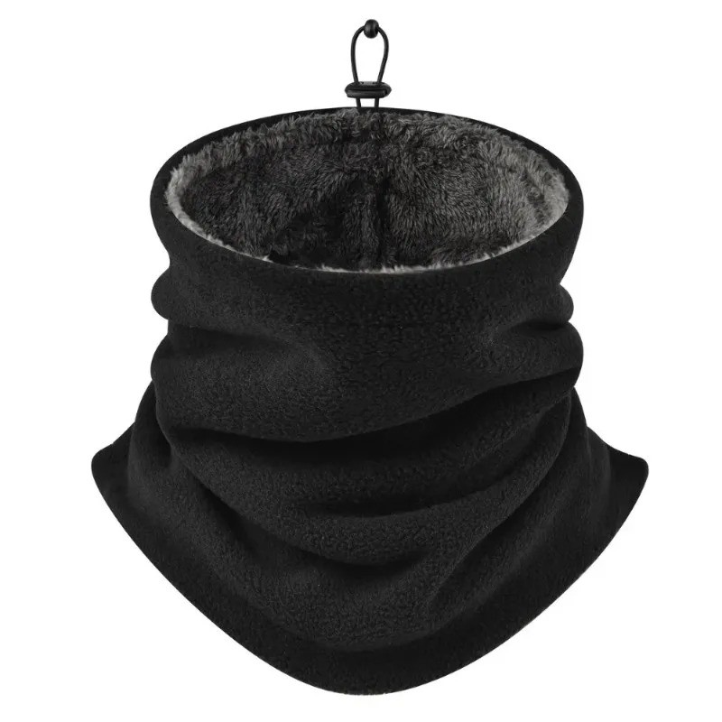 Winter Fleece Warmer Face Mask Scarf Soft Double Layer Thick Neck Gaiter Bandana
