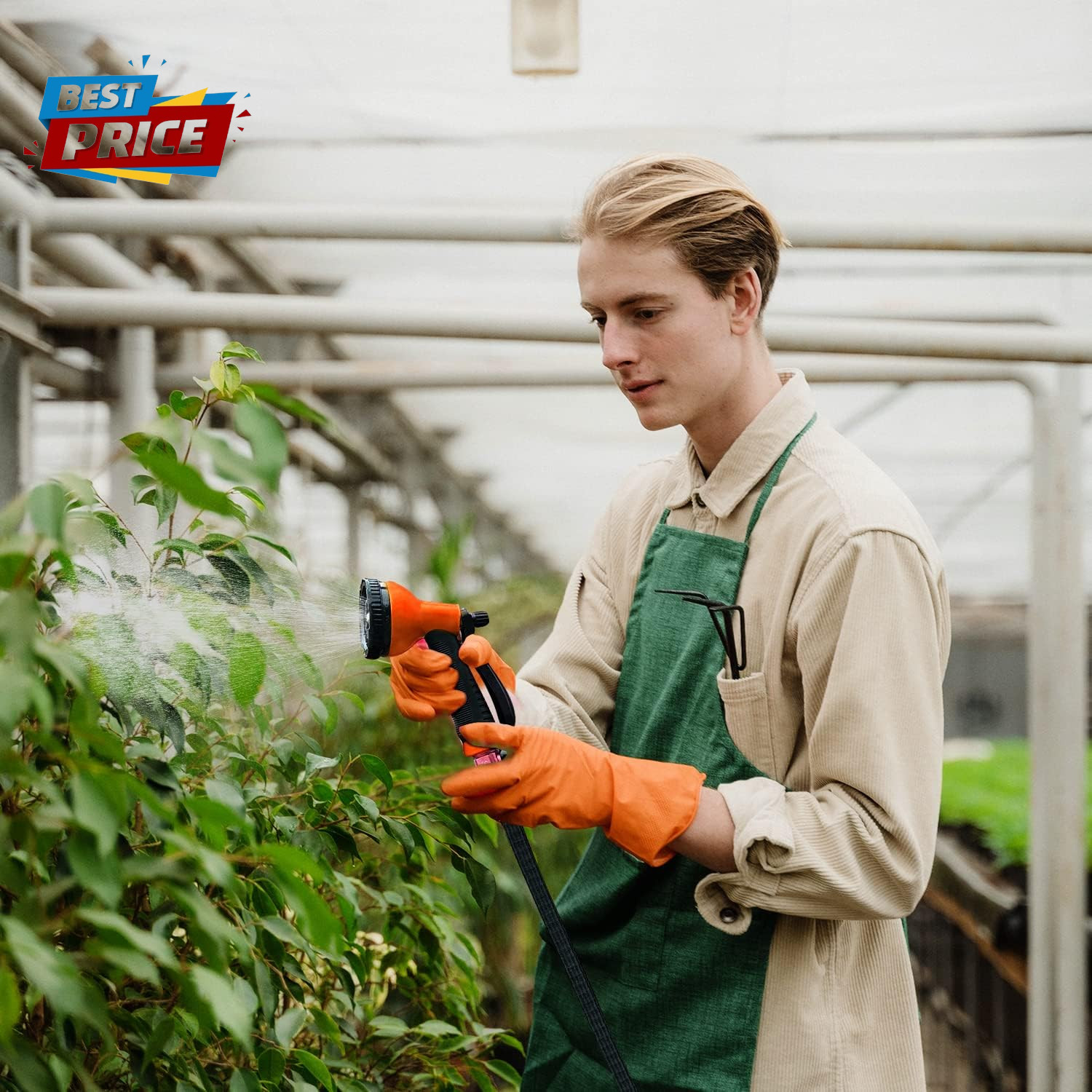 Garden Hose Nozzle Sprayer: 2 Pack 10 Watering Patterns Spray Nozzles Heavy Duty