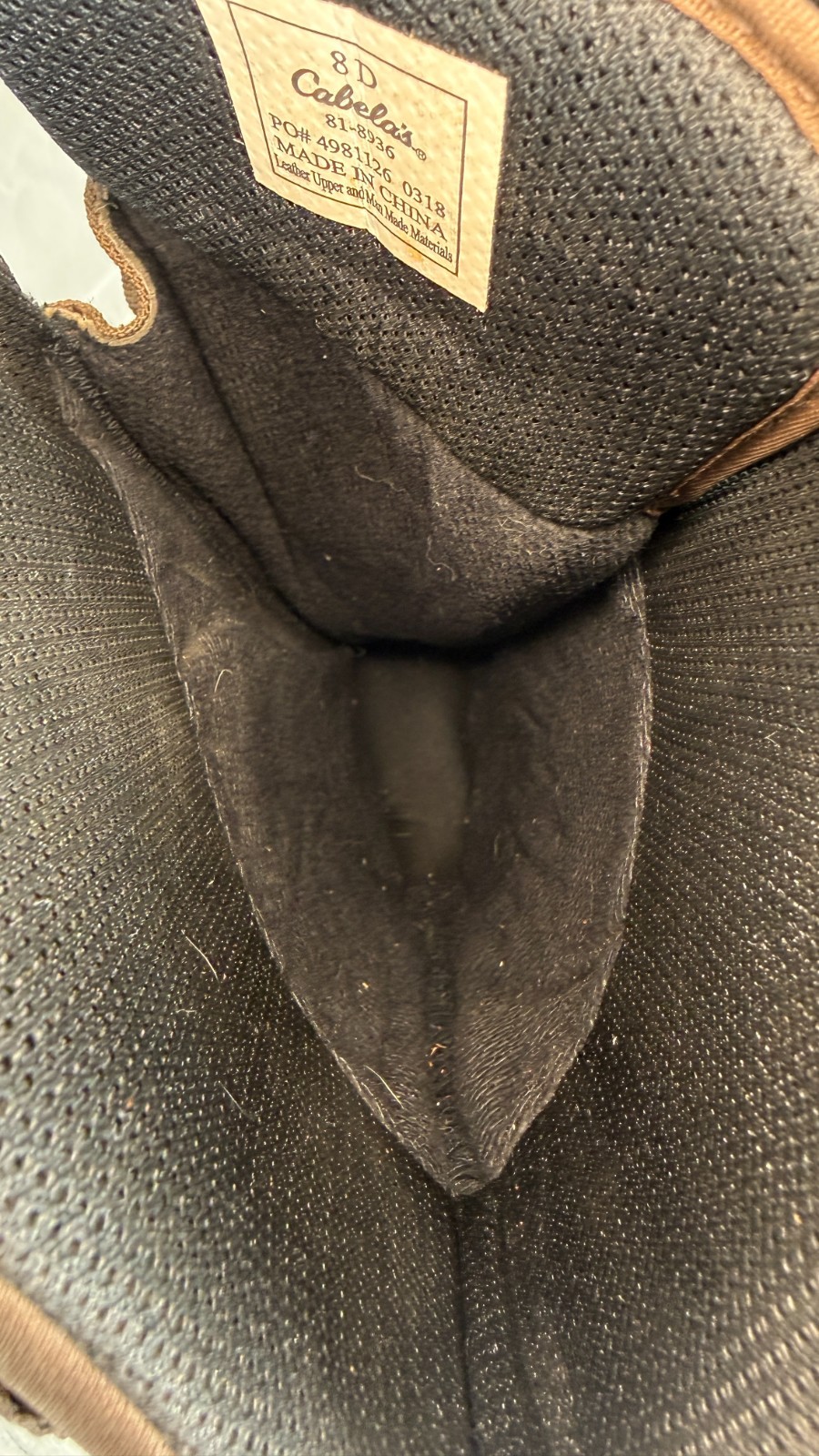 Cabela's 4Most Snake Boots Brown/Black Size 8D Vibram Soles