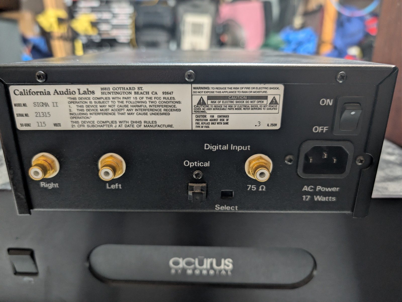 California Audio Labs Sigma li Tube Analog Processor Dac