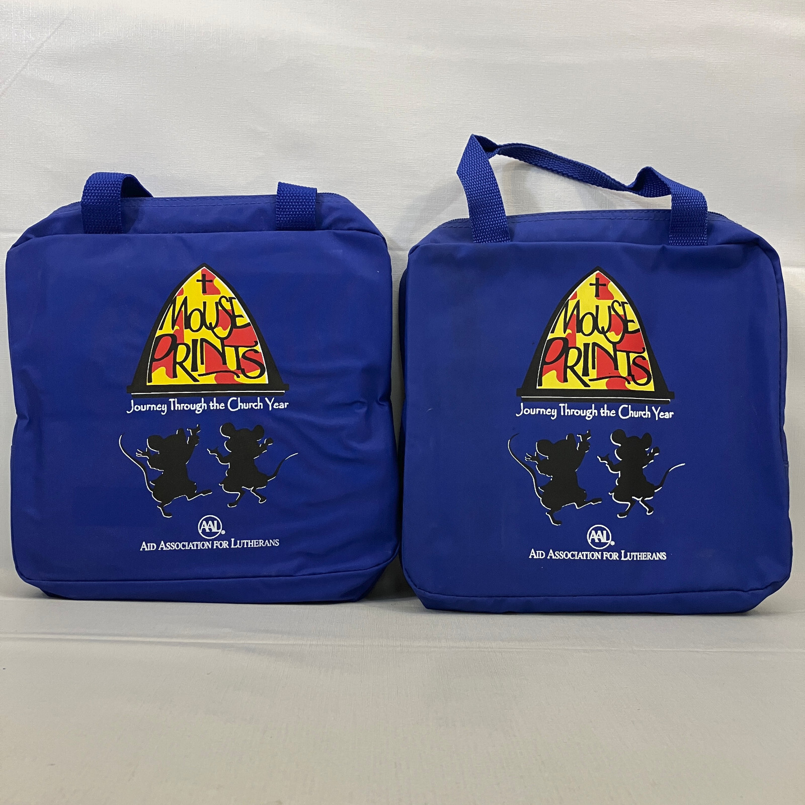 Mouse Prints Journey Through the Church Year 2 Sets Lot In Carrying Bags