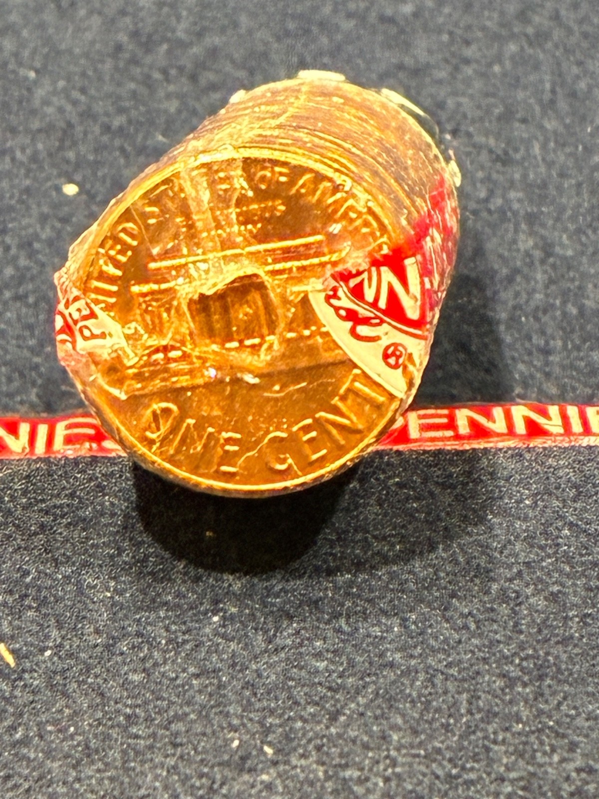 1971 P Lincoln Memorial Cent Roll BU Uncirculated OBW Clear Roll Wrapped