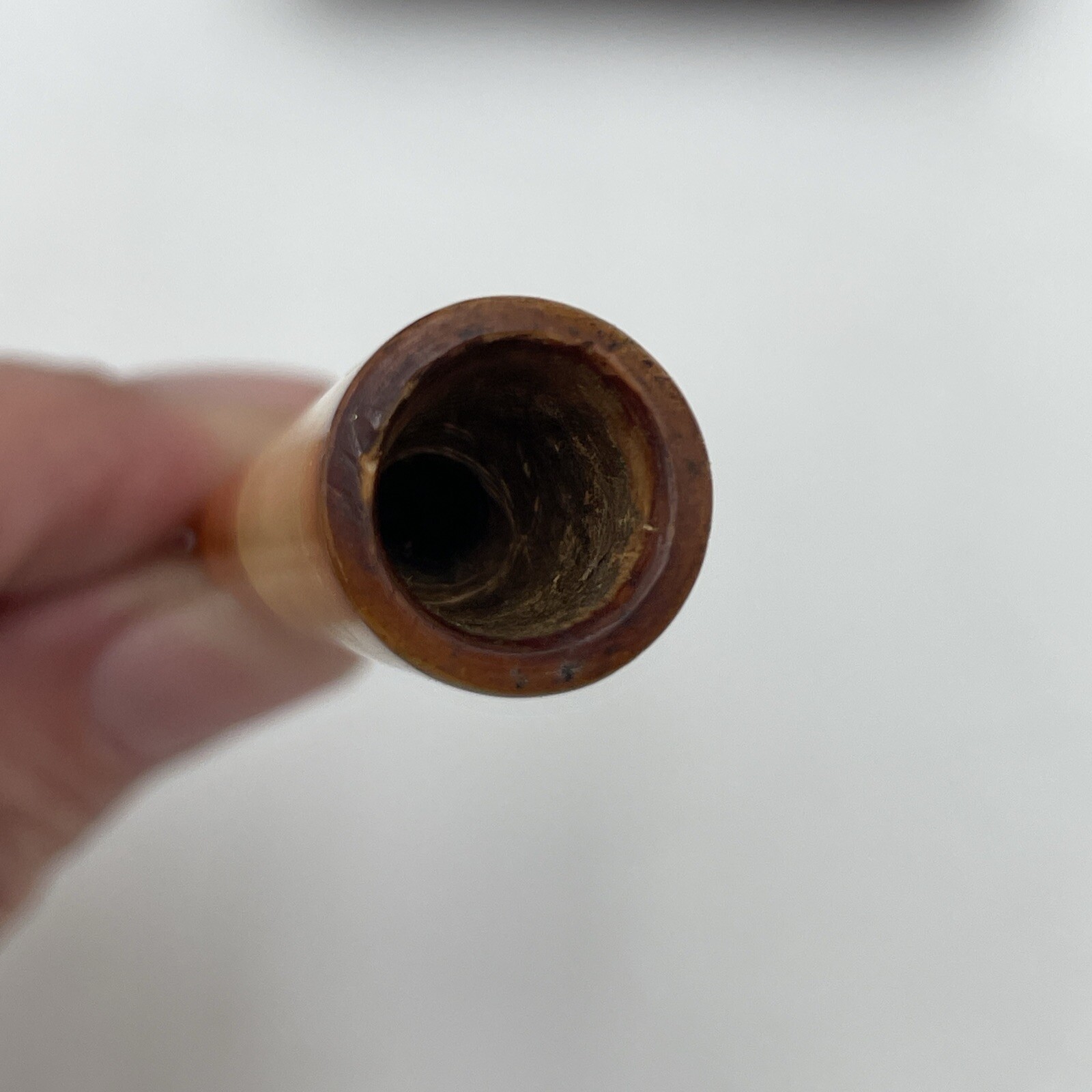 Antique French Cigarette Amber Leather Case Pipe Cigar Fratelli Brothers Italy