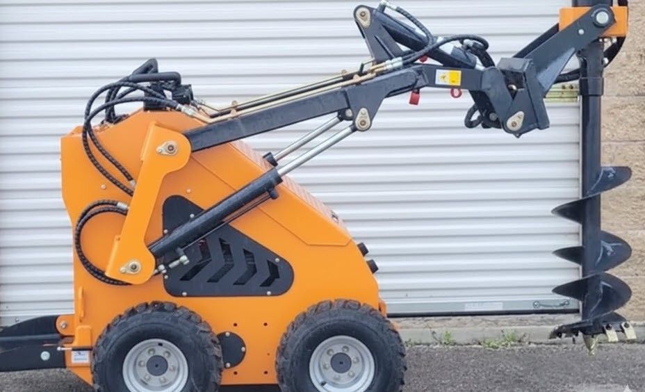 Mini Skid Auger Post Hole Digger  HEAVY DUTY Attachment  12" Auger Dingo /Toro