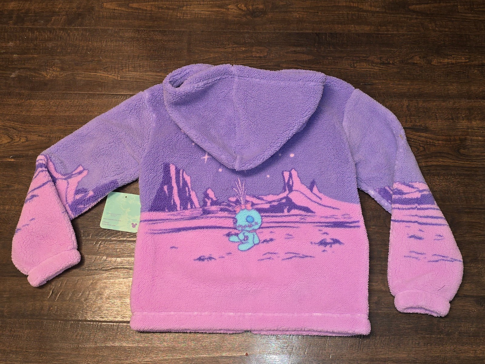 Disney Girls Sherpa Hooded Jacket Stitch & Angel Size 6 6x 10 12 New NWT