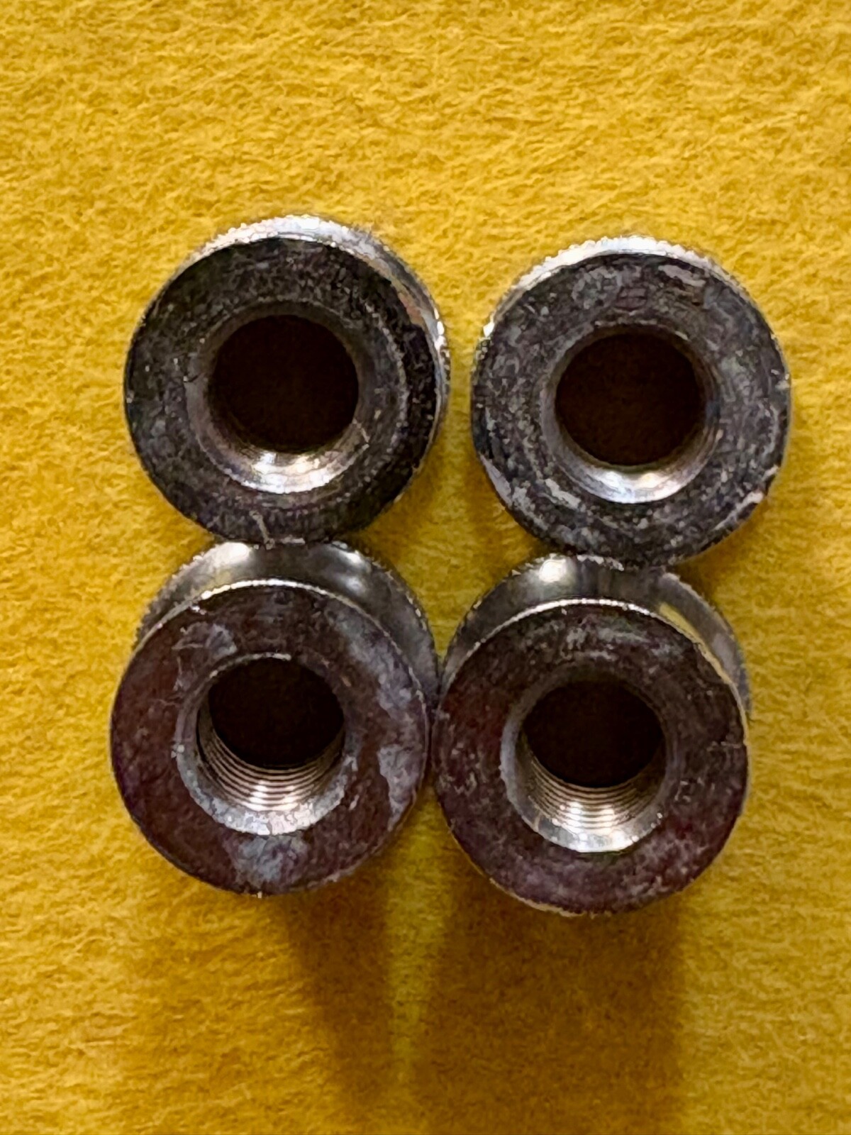 COLLAR (CHROME) REPLCEMENT PART. USED FOUR PACK