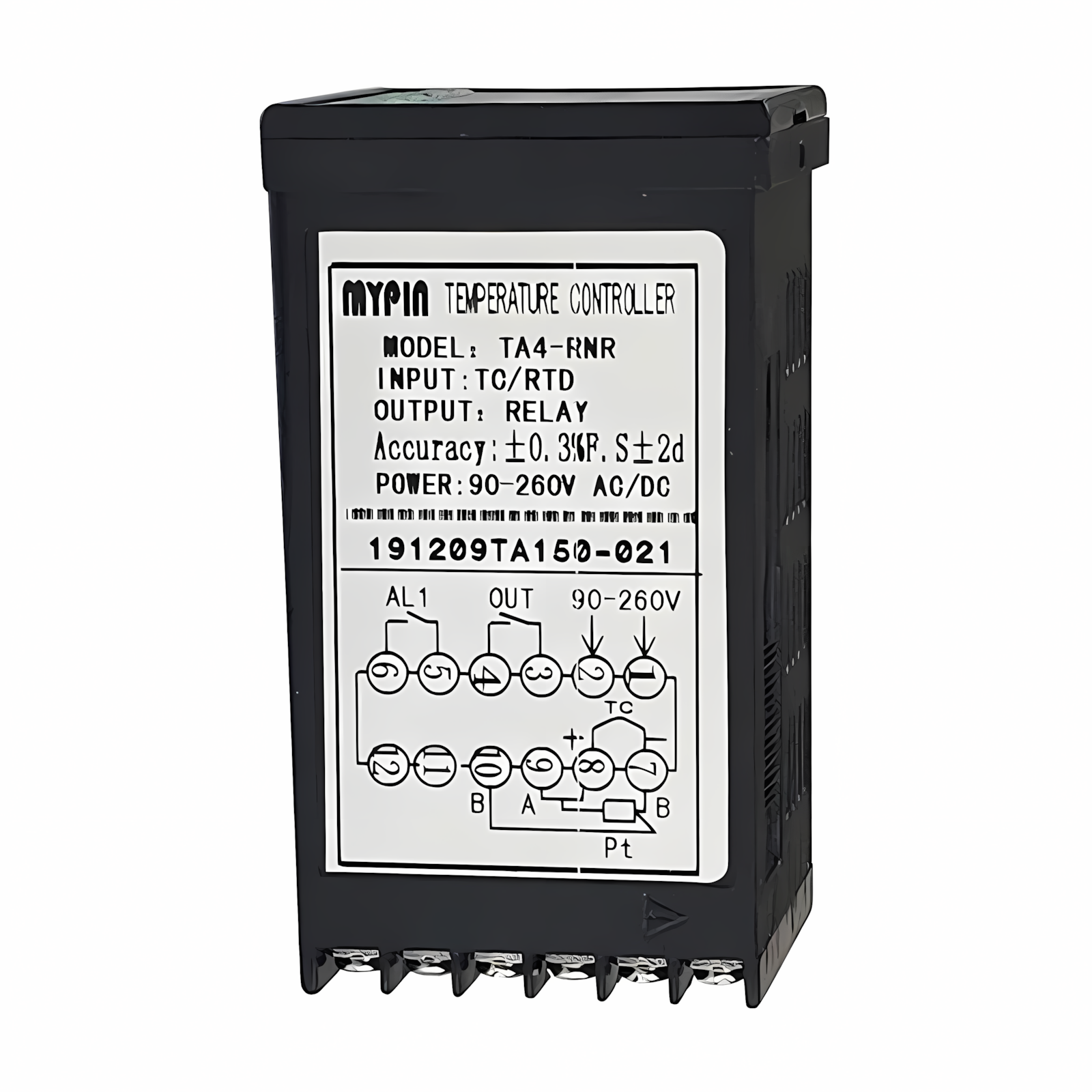 Digital PID Temperature Controller 90-260VAC/DC Dual Relay Output LED Thermostat