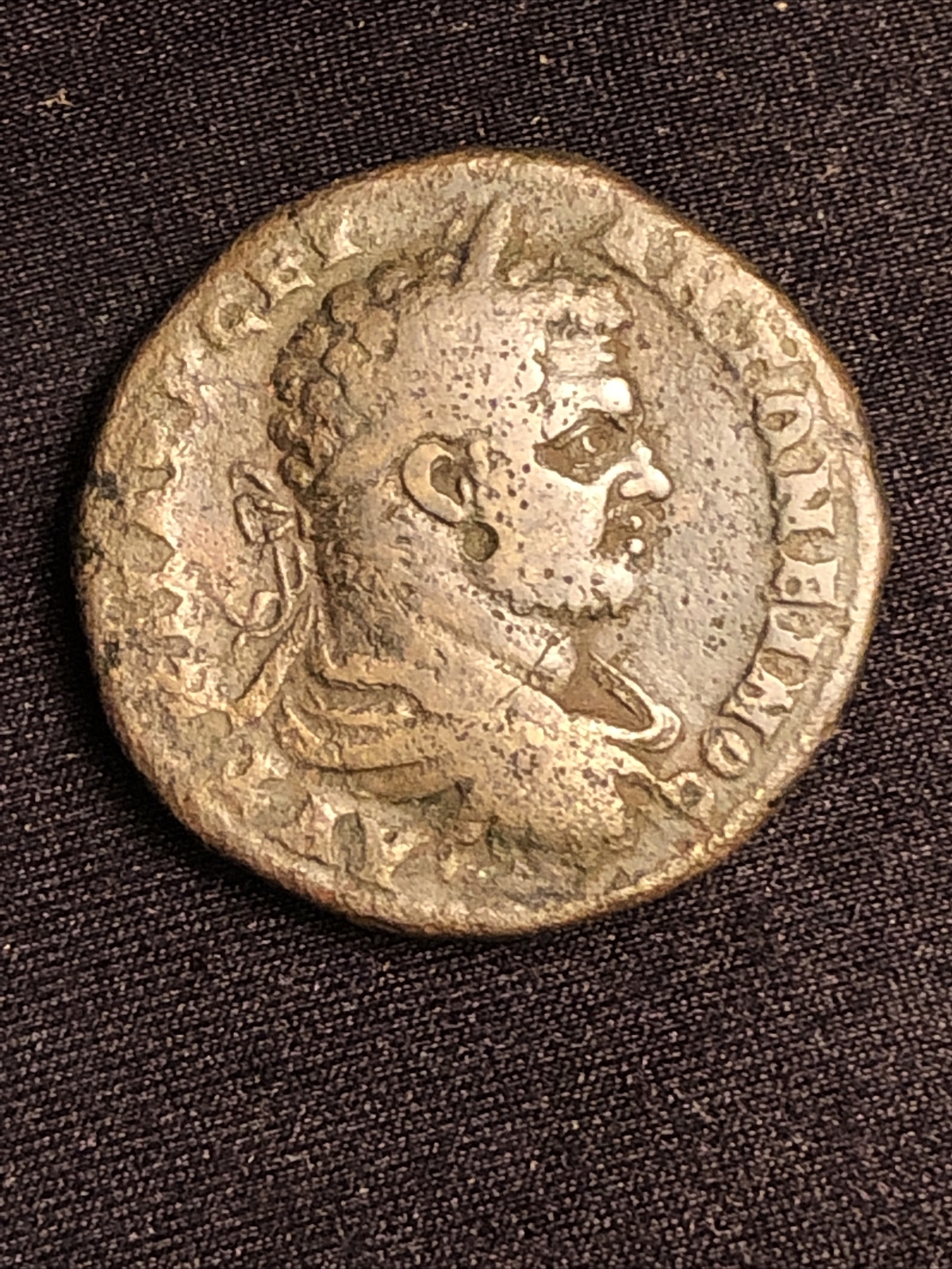 caracalla ae 29 bronze ad198-217 17.78 Grams Thrace Pautalia , Rev Standing