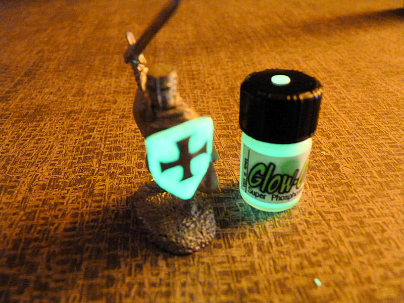 Glow-On 4.6 ml Vial Glow Paint Plus 7 cm x 10 cm Self Adhesive Glow Film