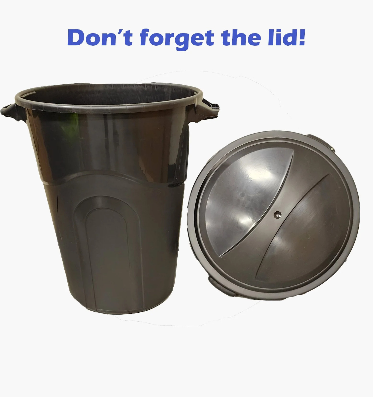 32 Gallon Heavy Duty Injection Molded Trash Can with Click Lock Lid