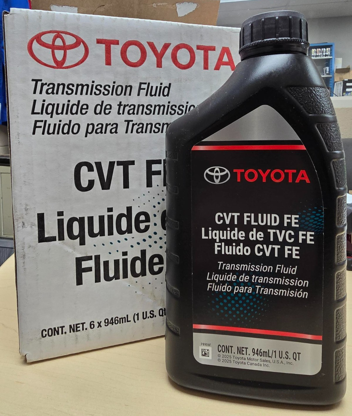 Toyota CVT FE Fluid 1 Quart Transmission Oil 00279CVTFE 00279-CVTFE-01 Genuine