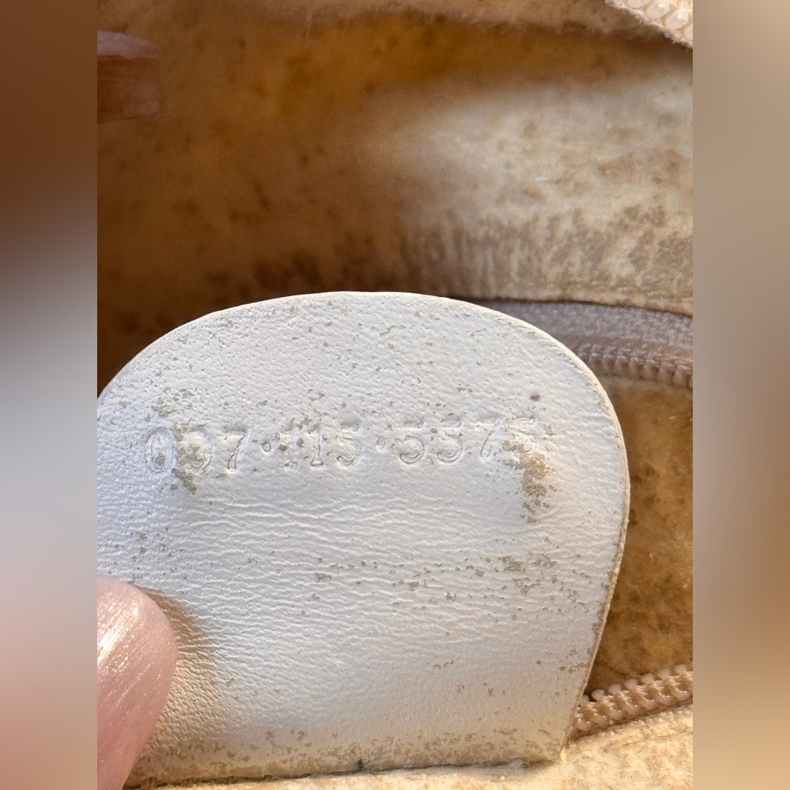 80s Vintage White Gucci Micro GG Canteen Bag