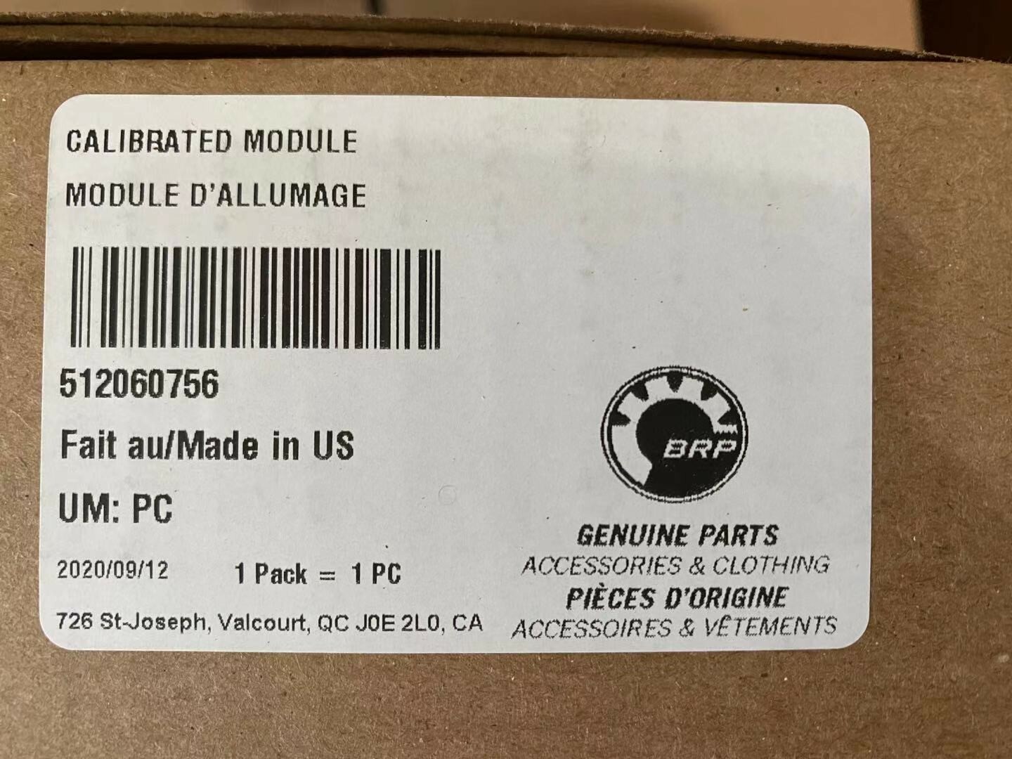 Brand New Genuine Skidoo Calibrated Module ECM/ECU/DME 800 ETEC 512060756