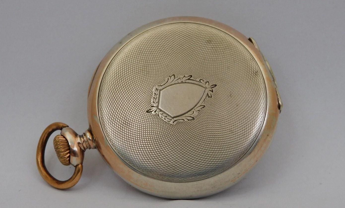 Working pocket watch silver PERFECTA silver pocket watch working C111