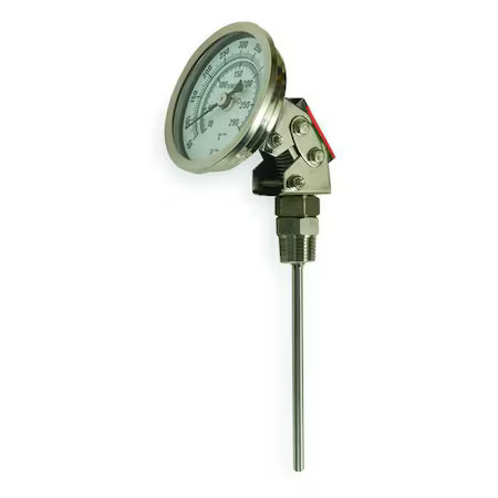 Bimetal Thermom, 5 In Dial, 50 To 550F, 1Ngb8