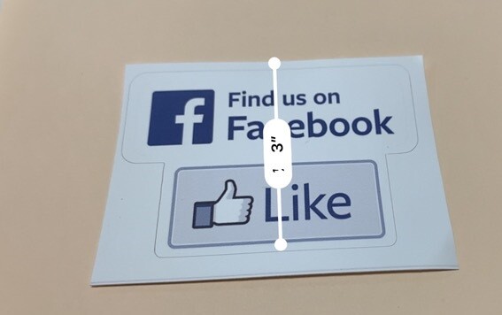 Like us on Facebook sticker