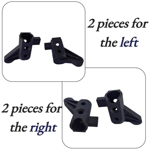 4Pcs Rollator Backrest Brackets, Backrest Pivot Brackets for Rollator,