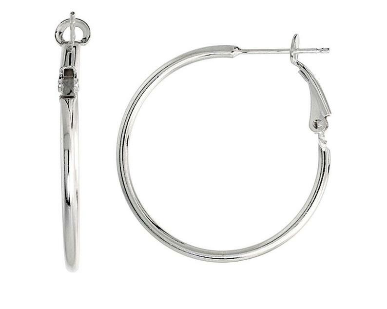 Solid 925 Sterling Silver Thin Tube Hoop Earrings Small Medium Large eXtra-Large