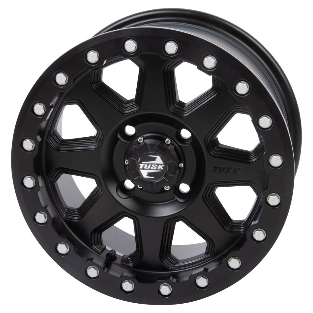 TUSK 4/137 Uinta Beadlock Wheel 15x7 5.0+2.0 Matte Black fits Honda / Can- Am