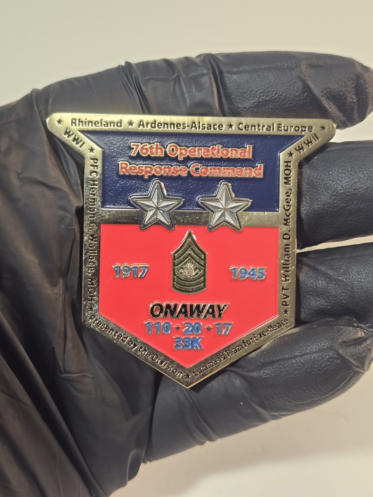 76th Infantry Response Command Challenge Coin