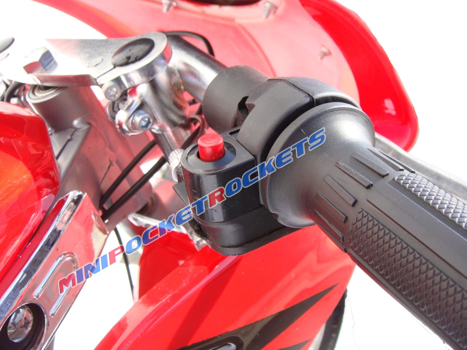 Pocket Rocket with SHOCKS - Unique gas pocket bike w/ Suspension System - 28 MPH