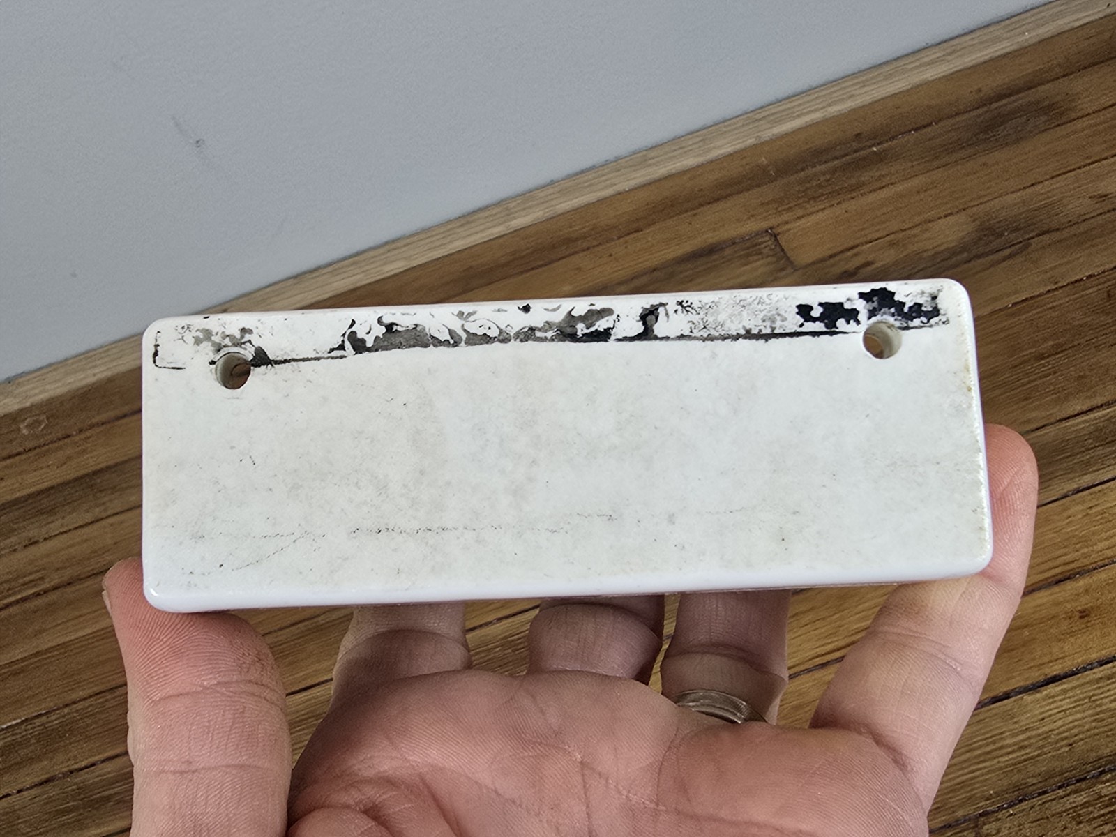 Antique Vintage Porcelain Wall Mount Bathroom Toothbrush/Paste Holder Farmhouse