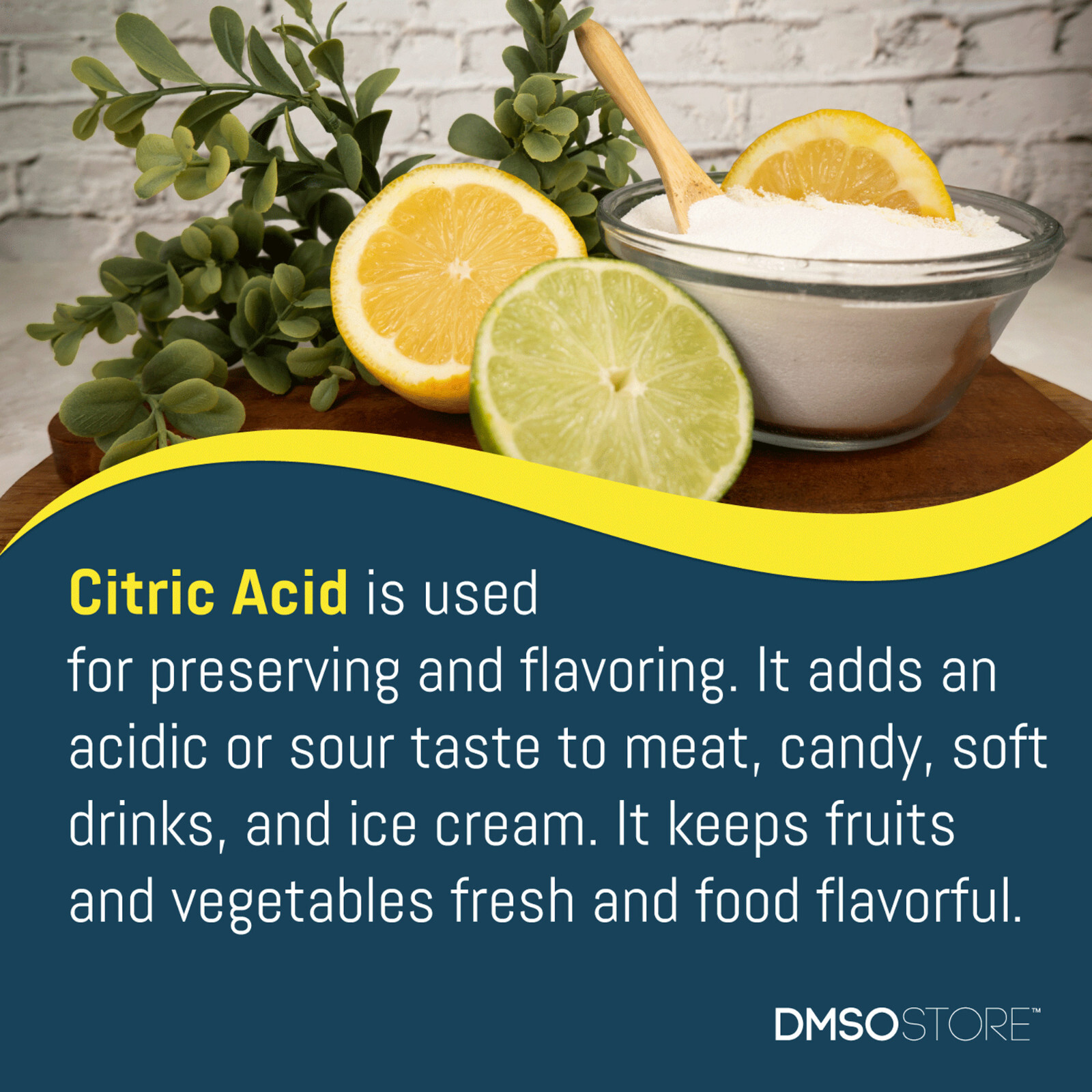 CITRIC ACID 1 lb. 100% Fine Grain Food Grade In Resealable Foil Bag