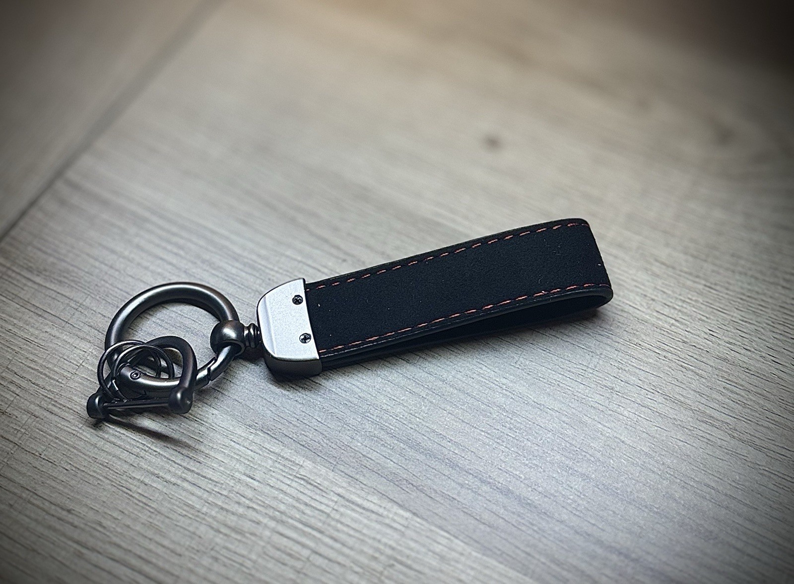 Suede Car Keychain Fob Fit For Acura ￼