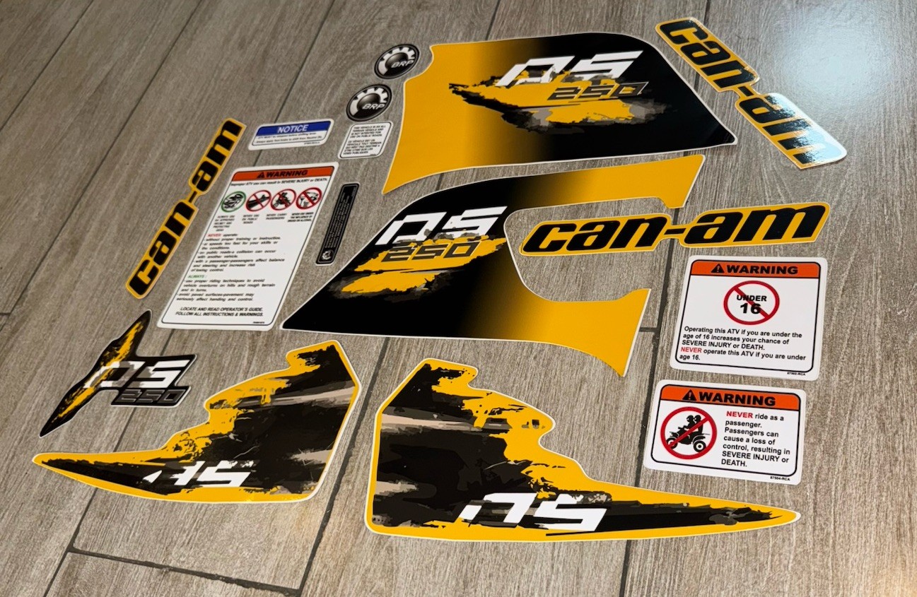 Can Am DS 250 - Full Graphics Decals Kit 🚀