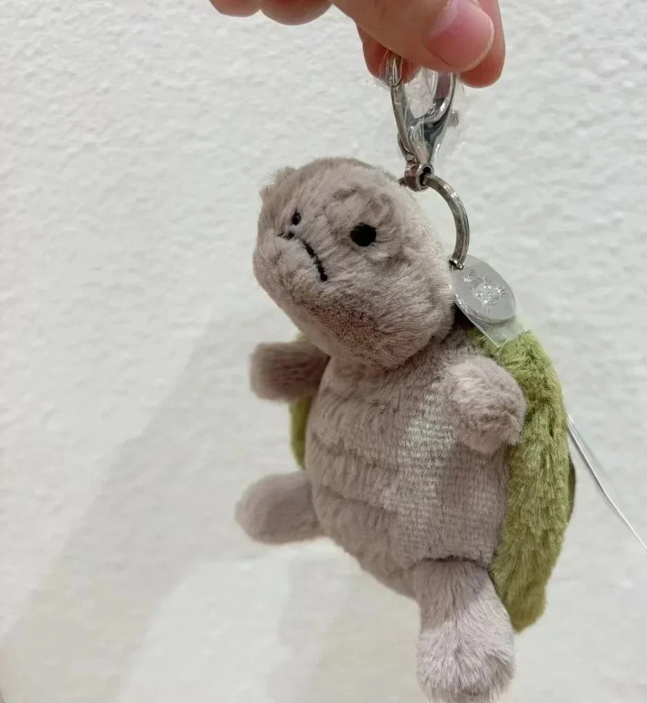 Jellycat Timmy Turtle Bag Charm – Soft Plush Toy Keychain Best new