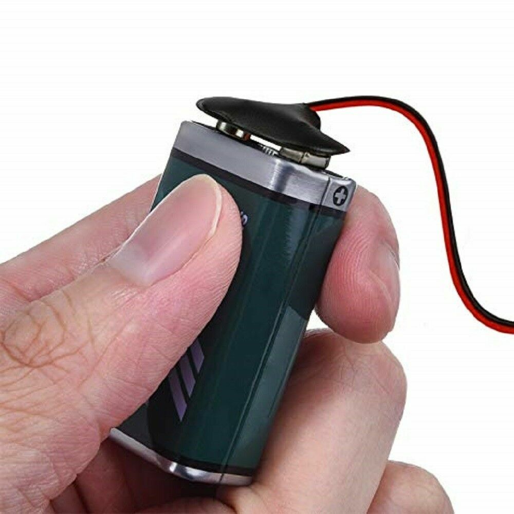 New Pack of 2x 9V Battery Connector Snap Clip Wire Connector Lead Holder T Type