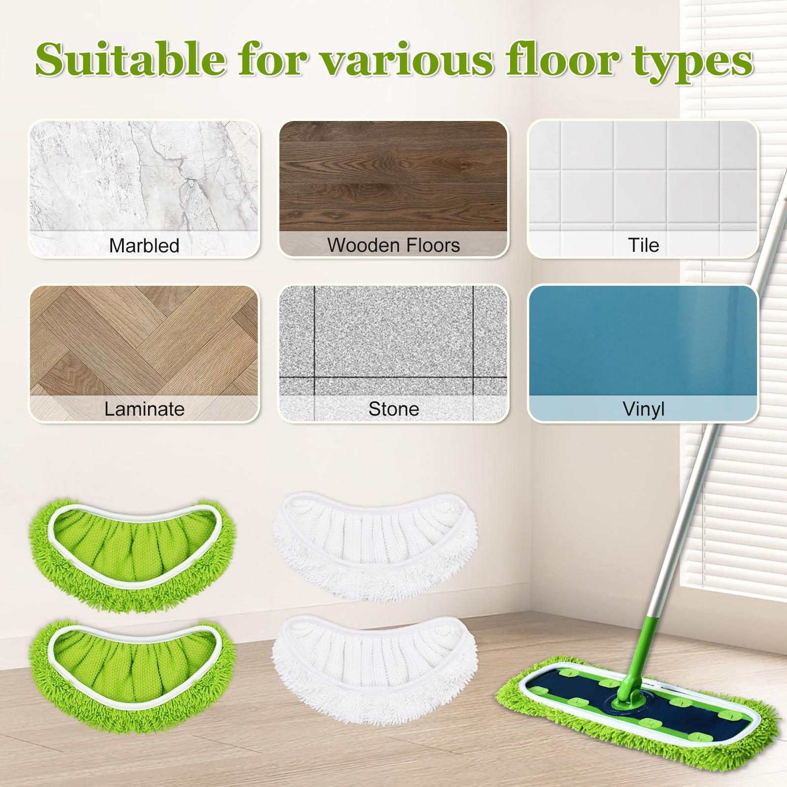 XL Mop Pads Compatible with Swiffer XL Sweeper, X-Large Dry Sweeping Cloths, ...
