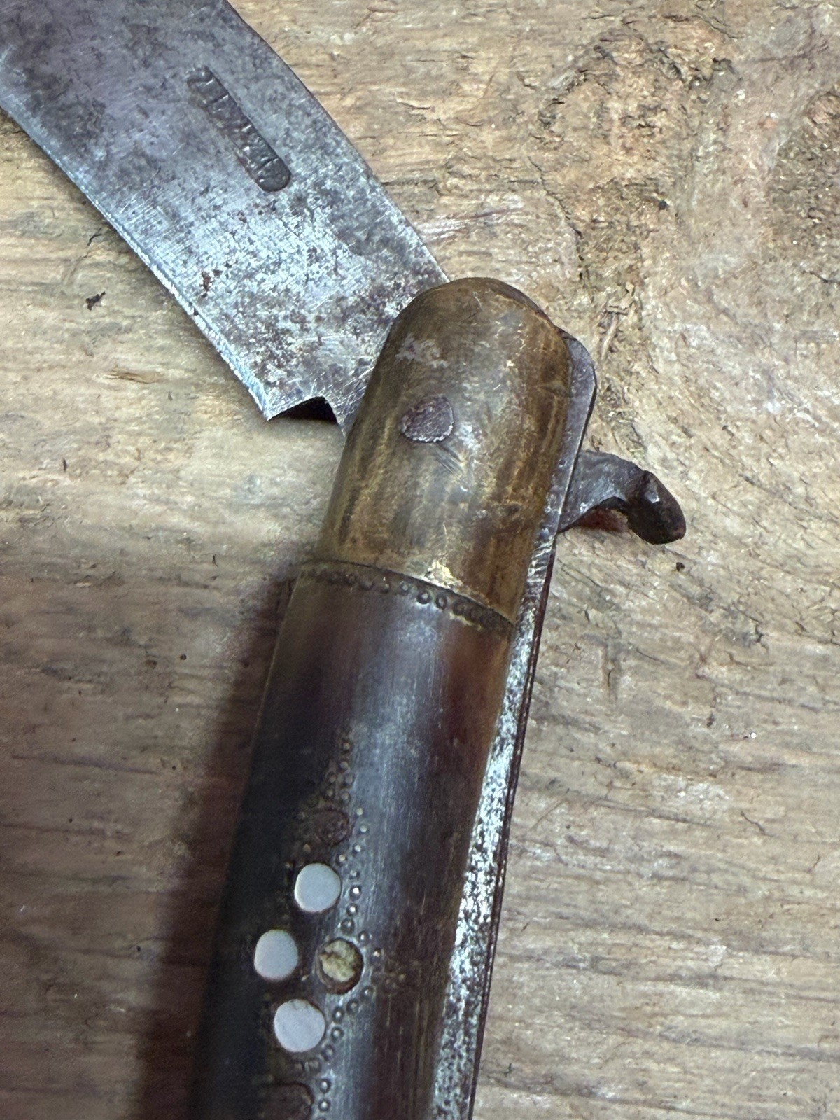 Primitive 1800s 19th Century Forged Native American Navajo Folding Knife