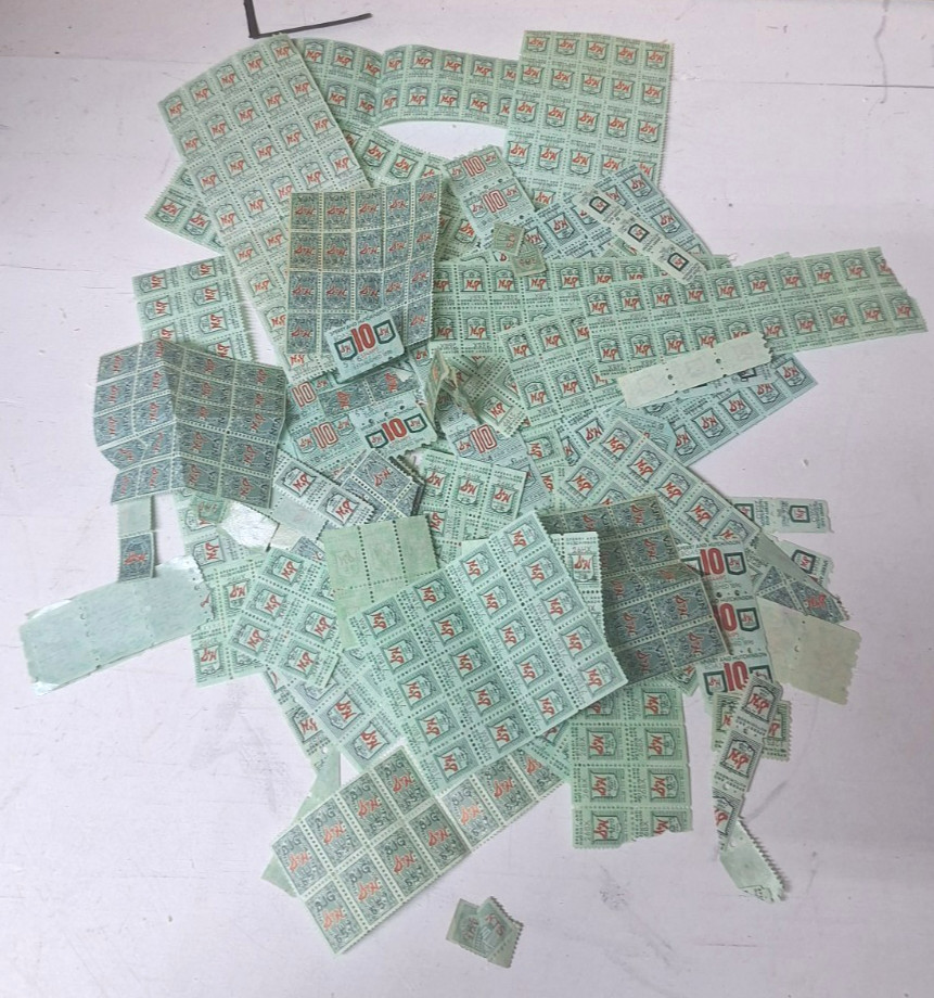 Lot of Vintage S & H Green Stamps w/ full and blank books from 1957, 1961 & 1964