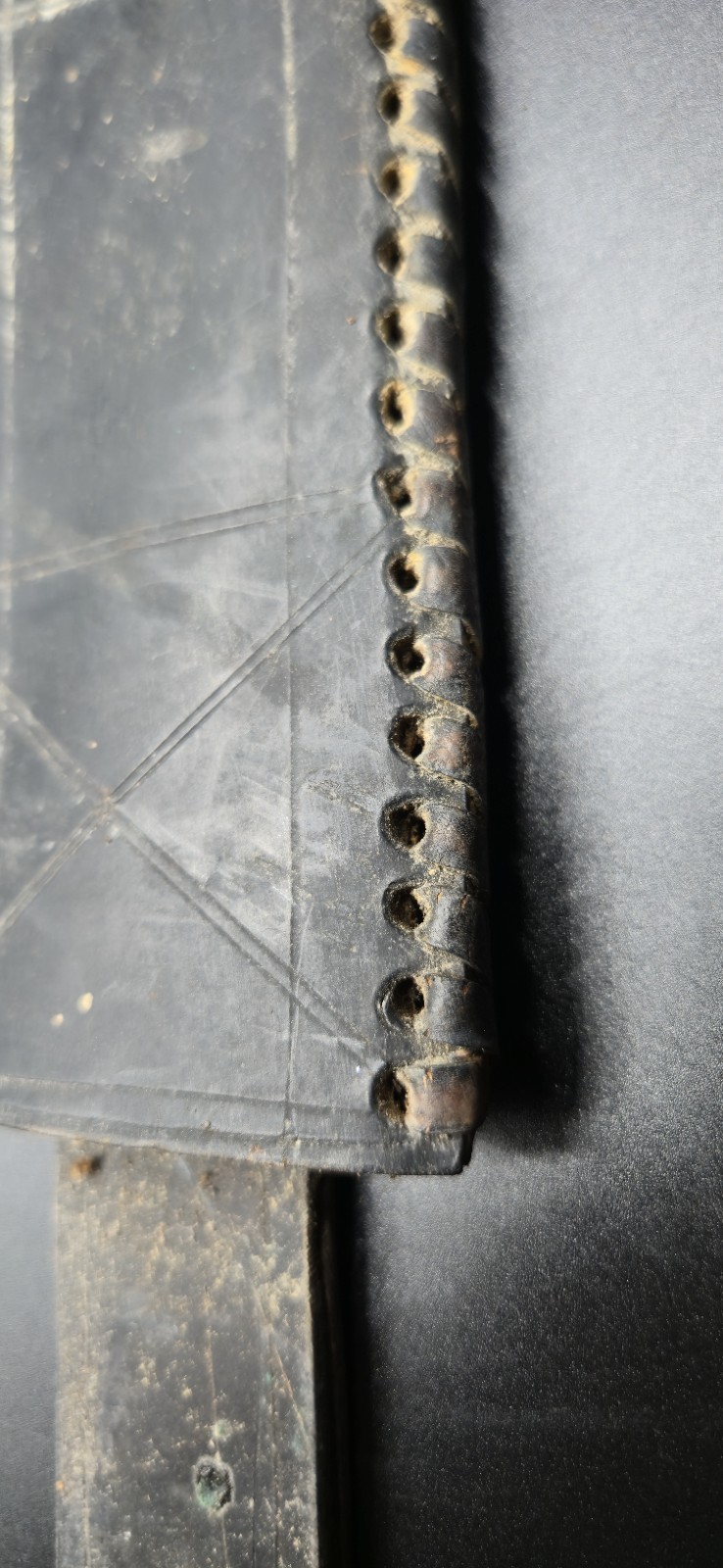 Antique Knife with Leather Sheath WWII Era Vintage Military Collectible