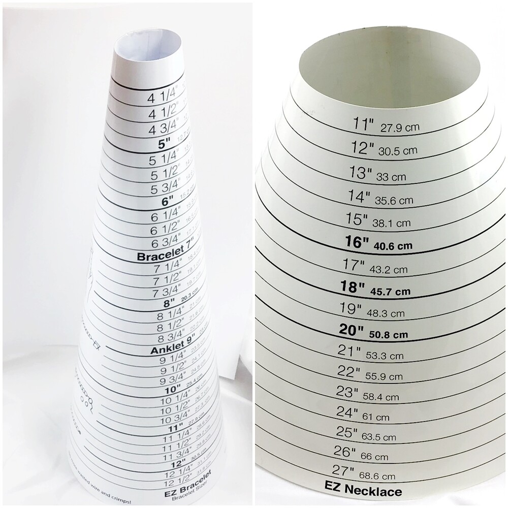 EZ Bracelet Sizer Gauge Travel Size(4"-12.5") or EZ Necklace Size 11"-27" choose
