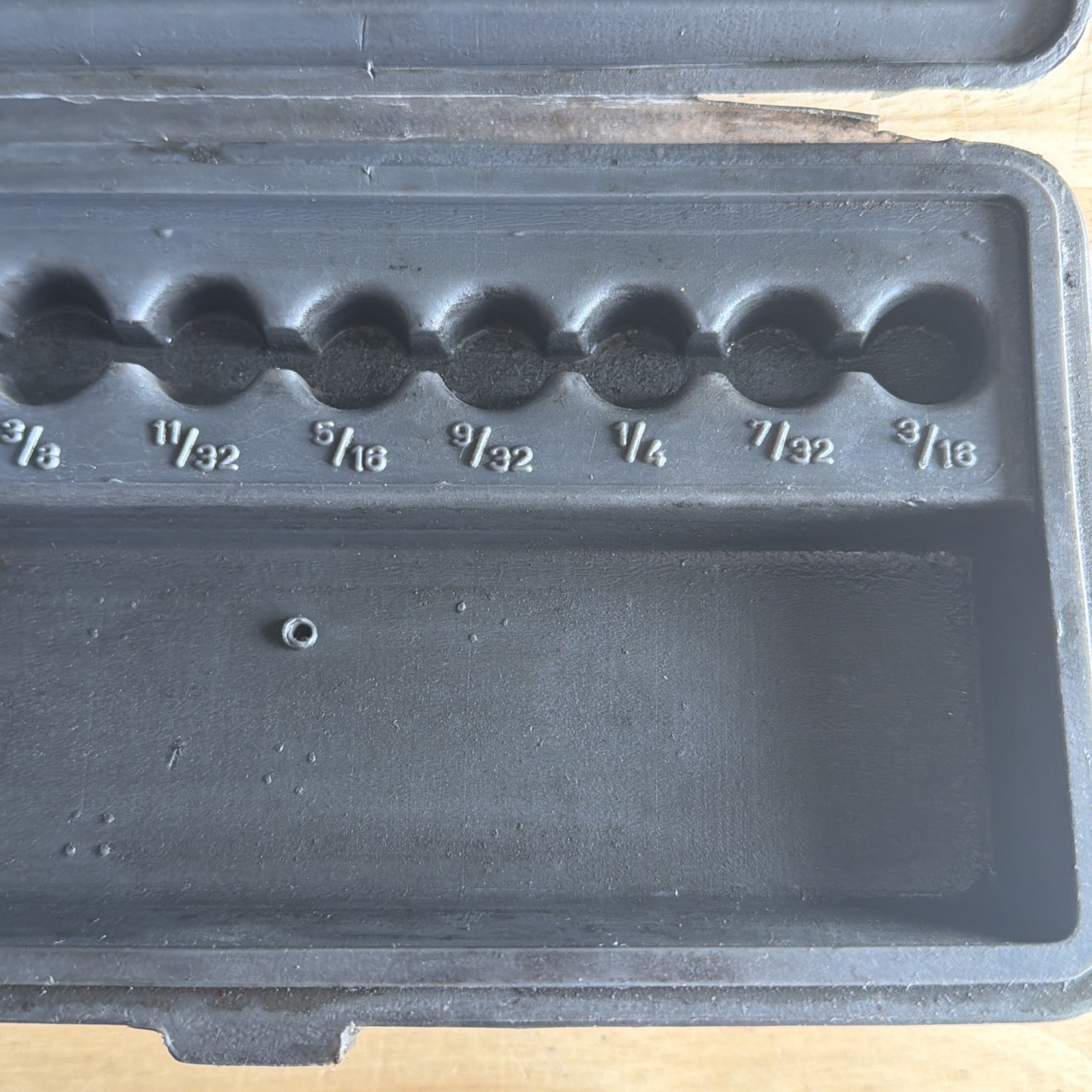 Craftsman Crown Logo Permanex CASE ONLY 1/4" Drive Socket Wrench Set USA READ!