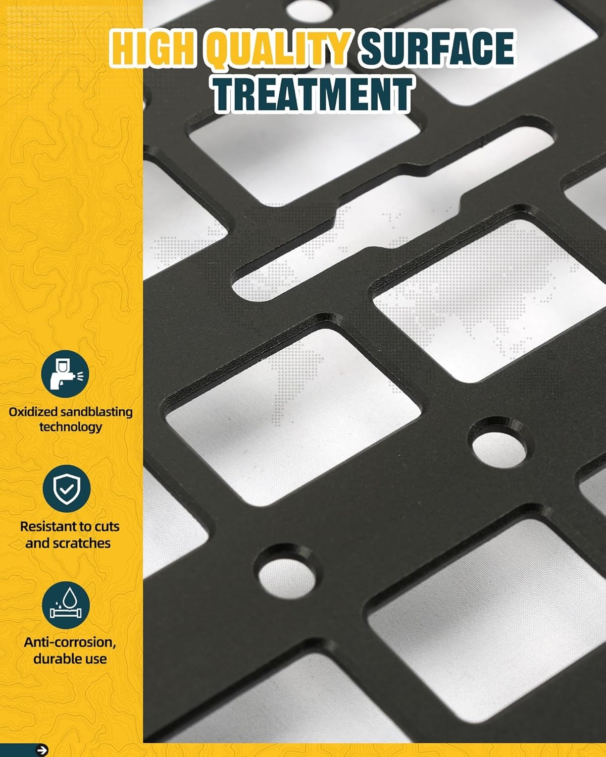 Side Bed MOLLE Panel for 5' Jeep Gladiator 2020-2025 Bed MOLLE Panel Storage