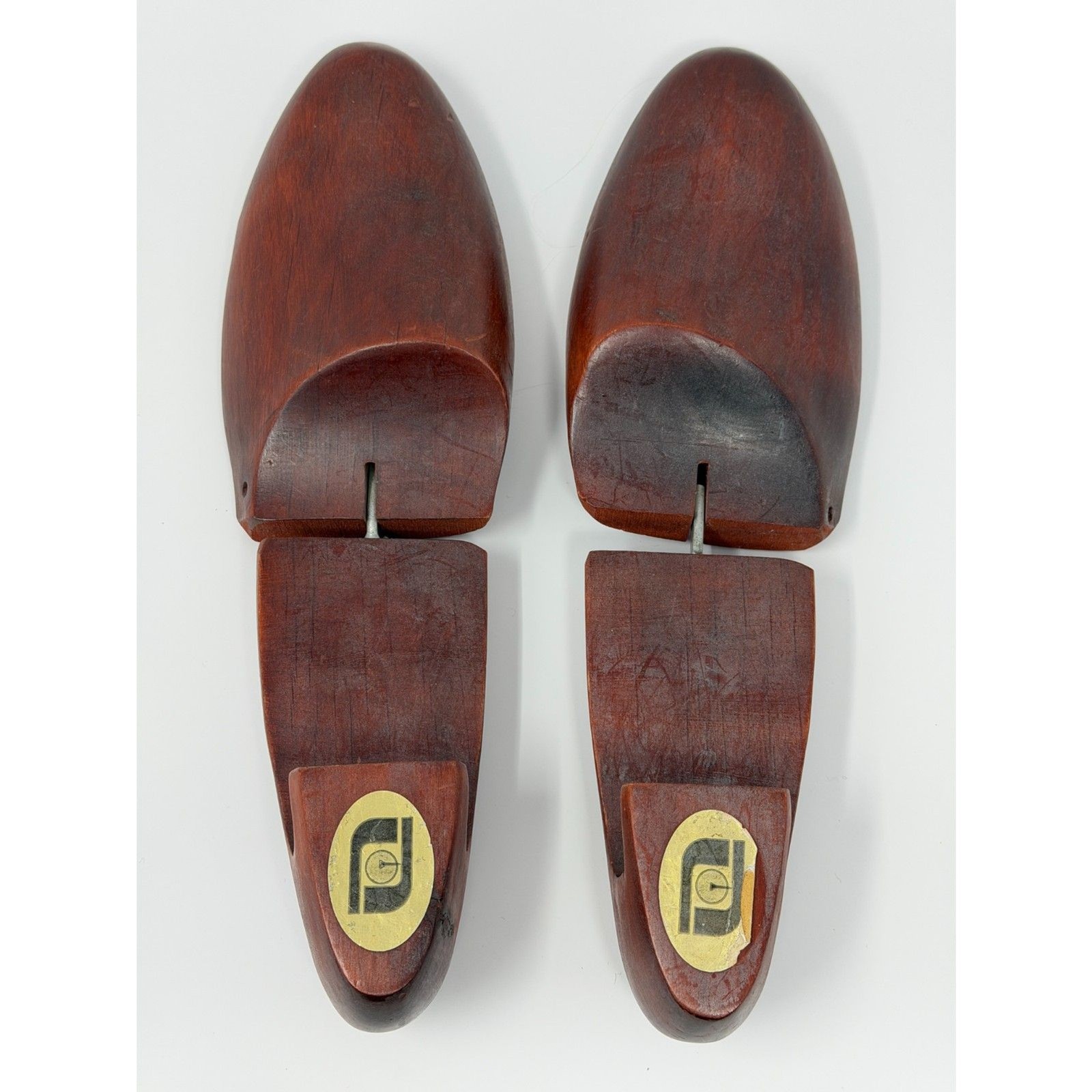 Vintage FootJoy Mahogany Wood Shoe Trees Size 11B Form Holder