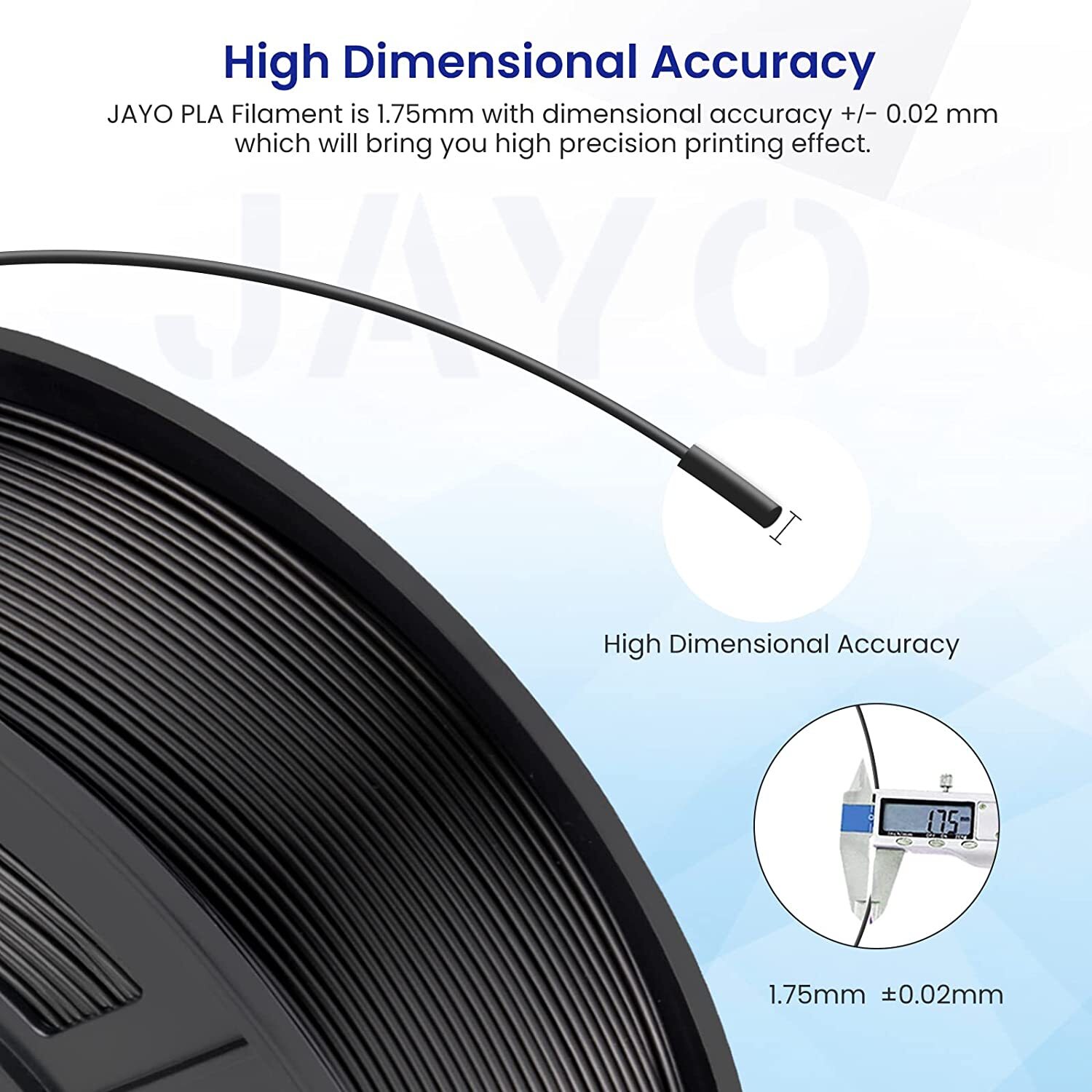 Bundle JAYO 10KG 20KG 30KG PLA PLA+ 1.75MM 3D Printer Filament Black White LOT