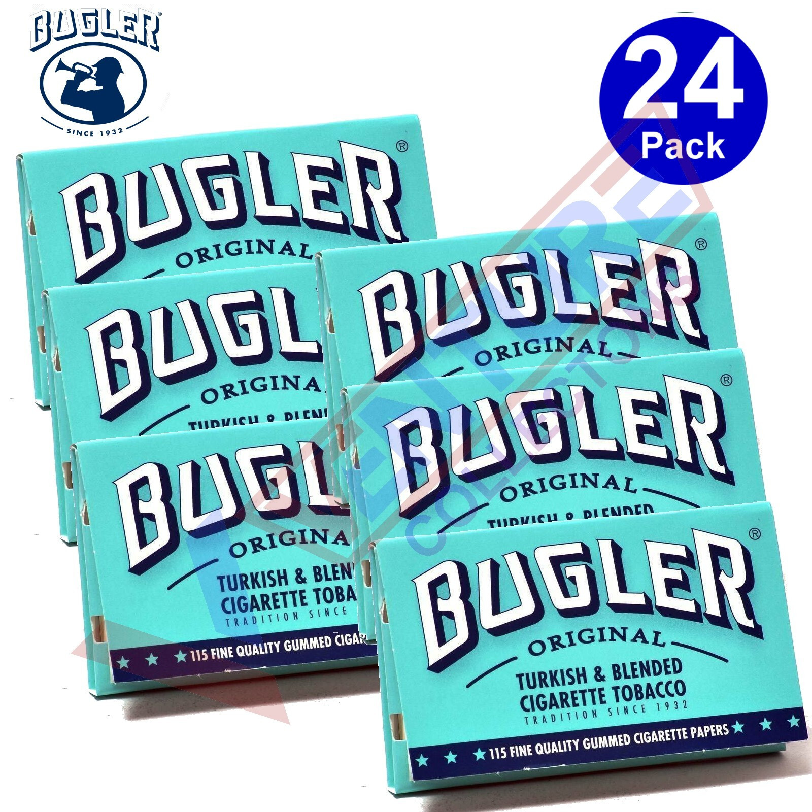 Bugler Original 70mm Rolling Papers 24 Booklets (115 Pappers Each) - FREE SHIP