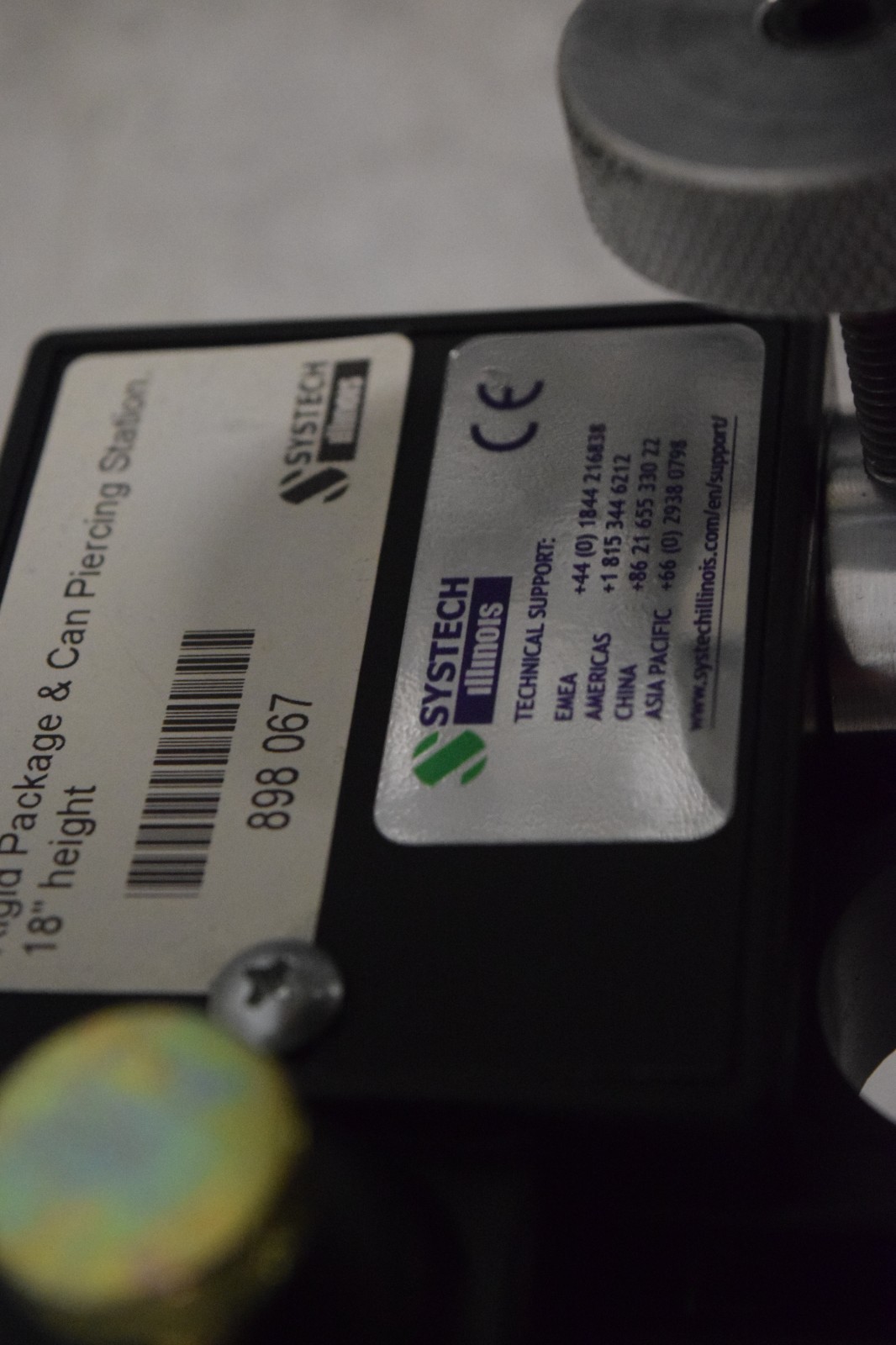 Systech Illinois 18" Rigid Package Can Piercing Station