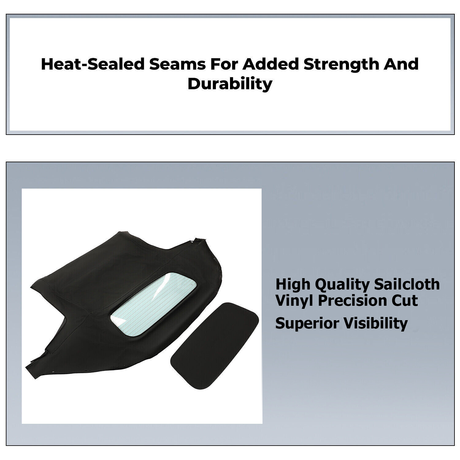 Black Convertible Soft Top w/Heated Glass Window For Mazda Miata 1990-2005 99-05