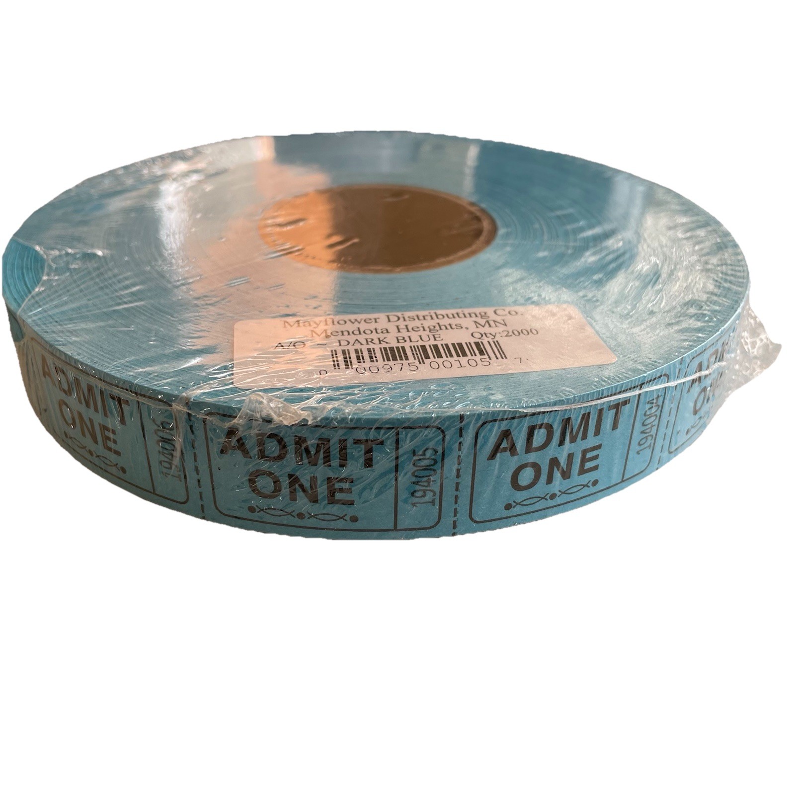 1 Roll 2,000 Blue Admit One Tickets Carnival Fun Fair Festival Raffle Entrance